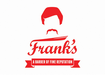 FRANK'S BARBERS LOGO BY THEORY UNIT LOGO & WEBSITE DESIGN IN SHERBORNE & WINCANTON